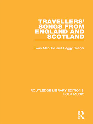 cover image of Travellers' Songs from England and Scotland